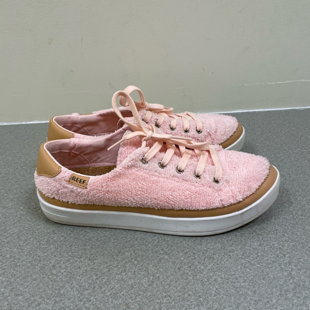 Reef Pink and Tan Sneakers